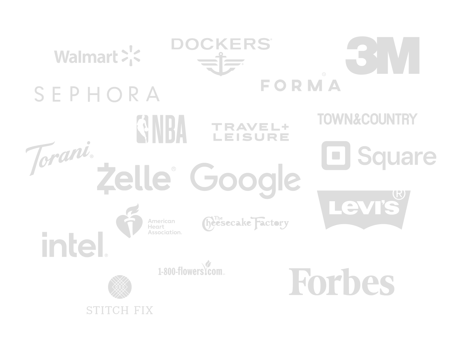 Logos of clients we have hosted at Flash.