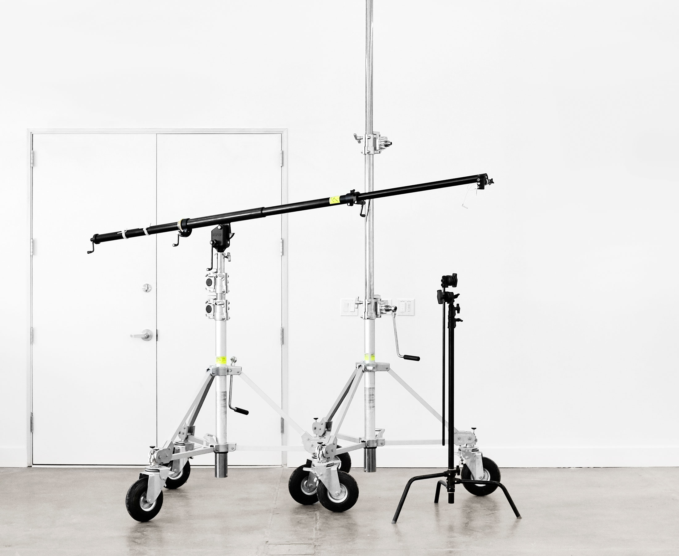 Extensive collection of rental grip, camera, and lighting equipment